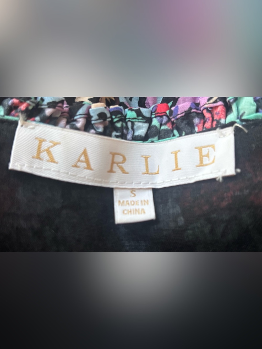 Karlie Multicolor Floral Ruffle Wrap Mini Dress - Picture 4 of 4